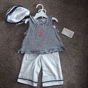 NWT 3 piece sailor outfit